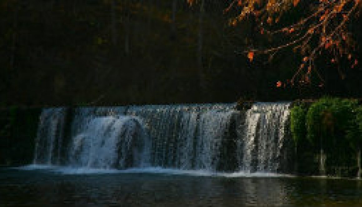 Falls at Rockbridge at noon November 6th 2008 featured