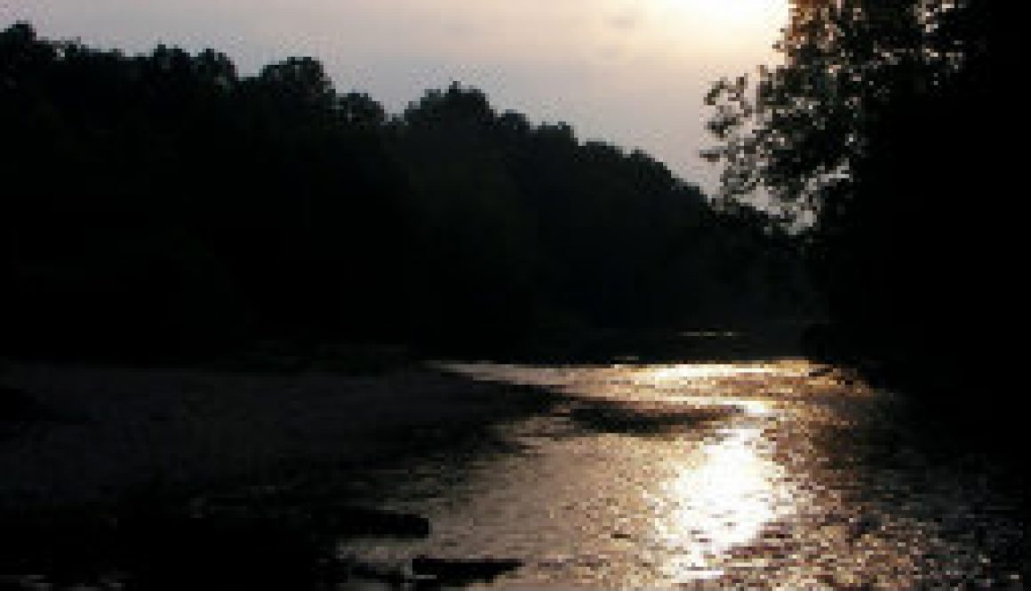 North Fork below Hammond at dusk in May featured