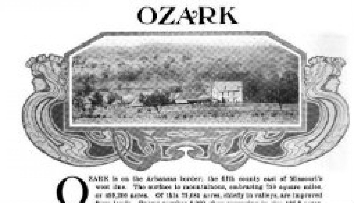 Ozark County Survey from ~ 1900; possibly 1895 featured